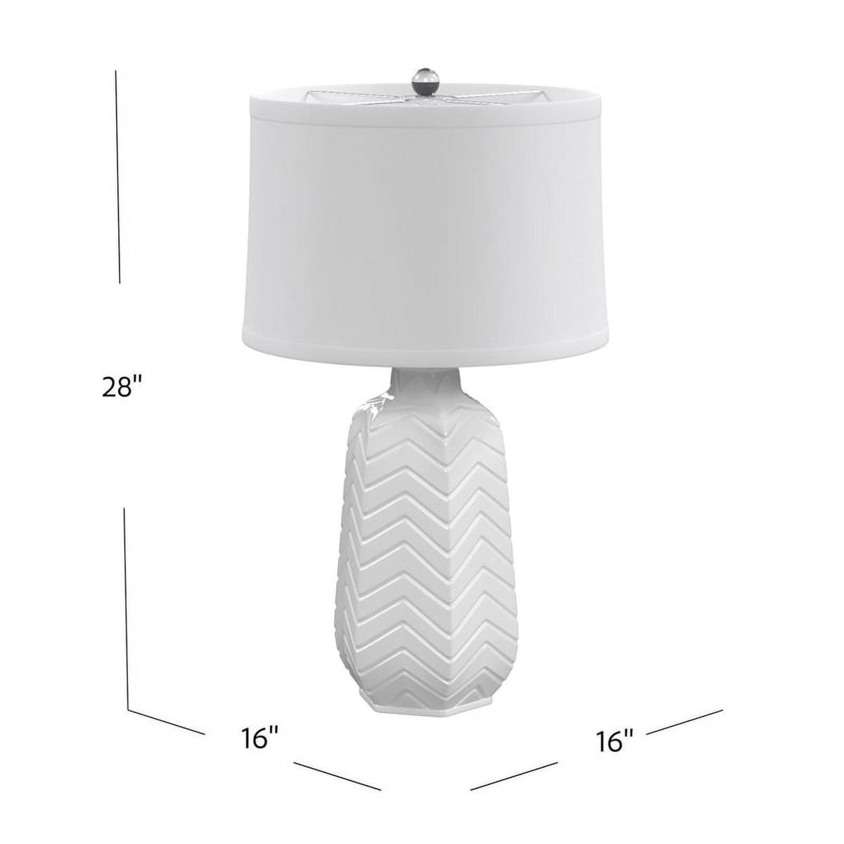White Ceramic Table Lamp R230974