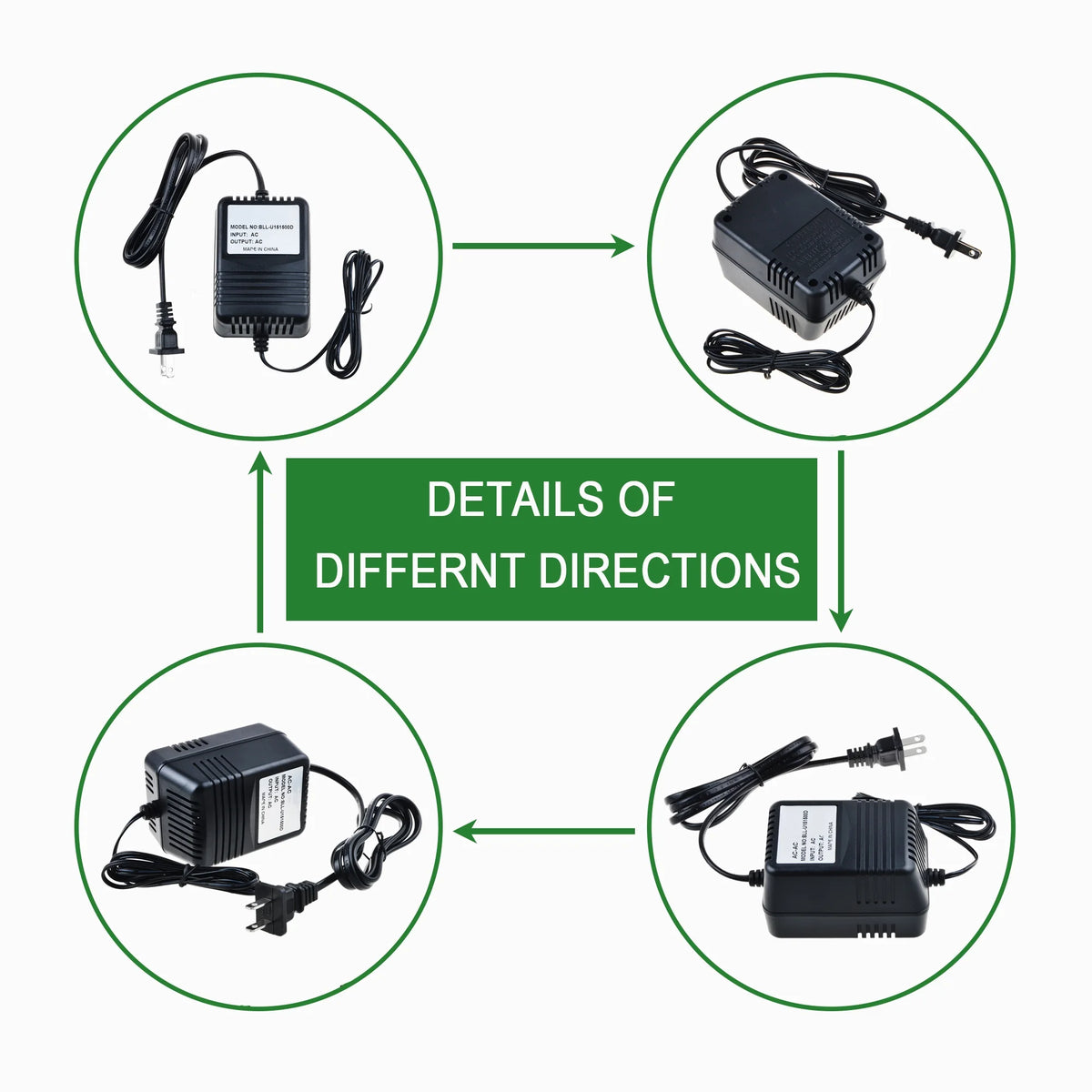 AC to AC Adapter for Exercise Bike Power Supply Cord L5553