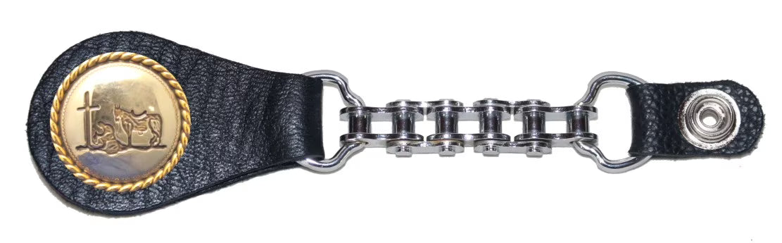 Handmade Cowboy Bike Chain Vest Set G194