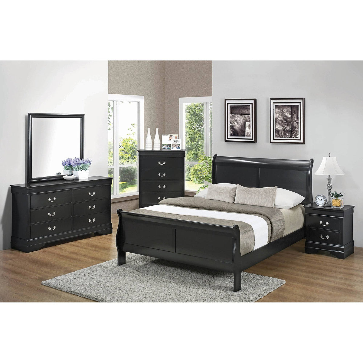 Twin Sleigh Bed Cappuccino R436