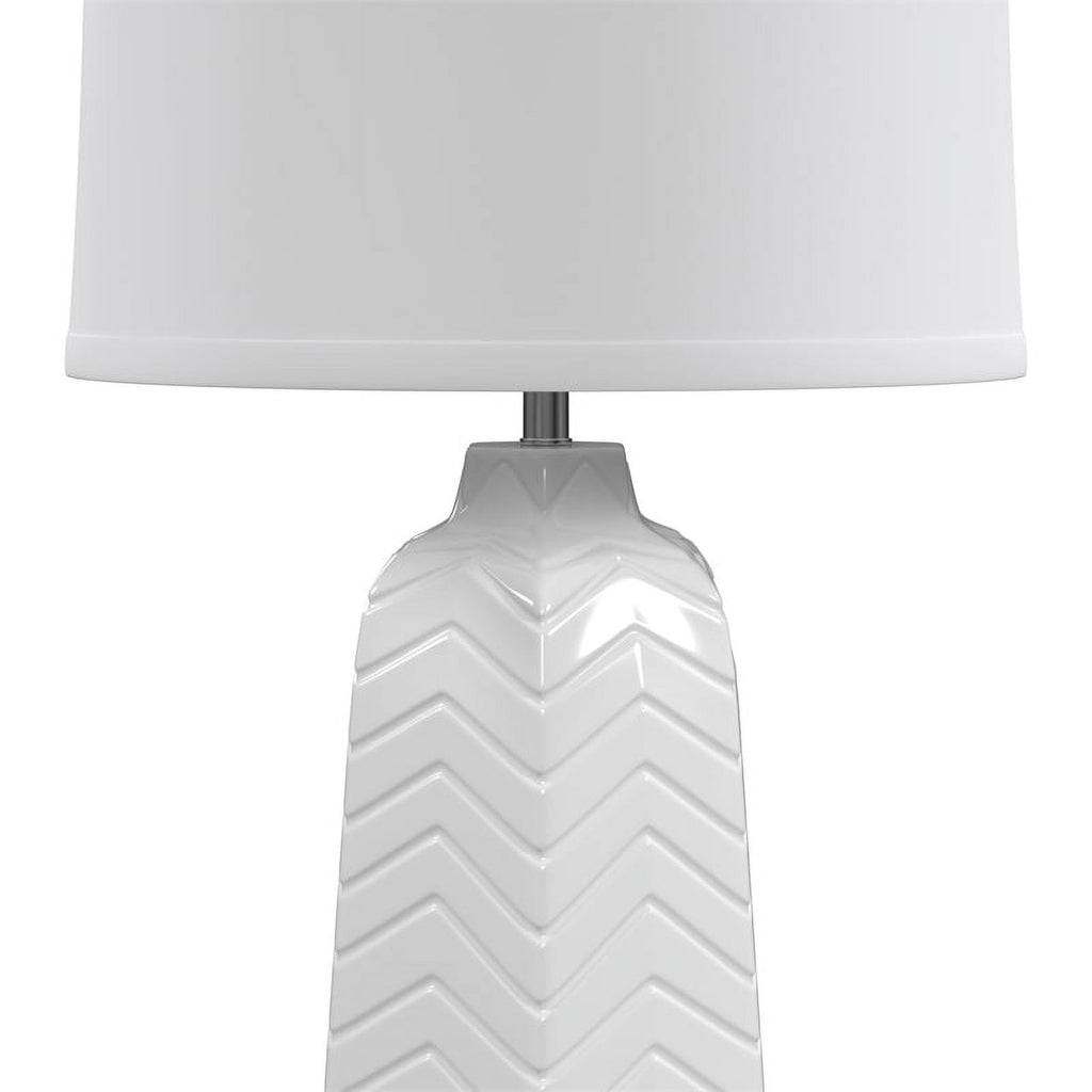 White Ceramic Table Lamp R230974