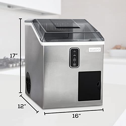 Stainless Steel Electric Countertop Ice Maker Machine R4792