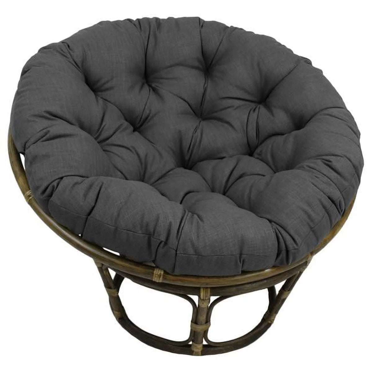 Solid Outdoor Spun Polyester Papasan Cushion G233
