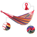 200*150cm Polyester and Cotton Hammock with 2 2M Ropes E100466
