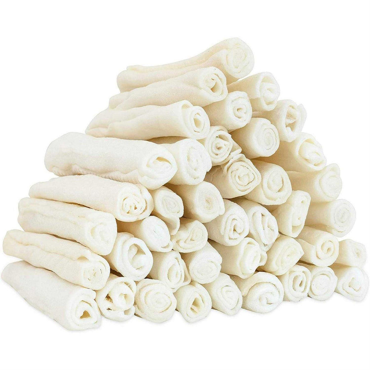 All Natural Rawhide Rolls Dog Chew Treats H87707