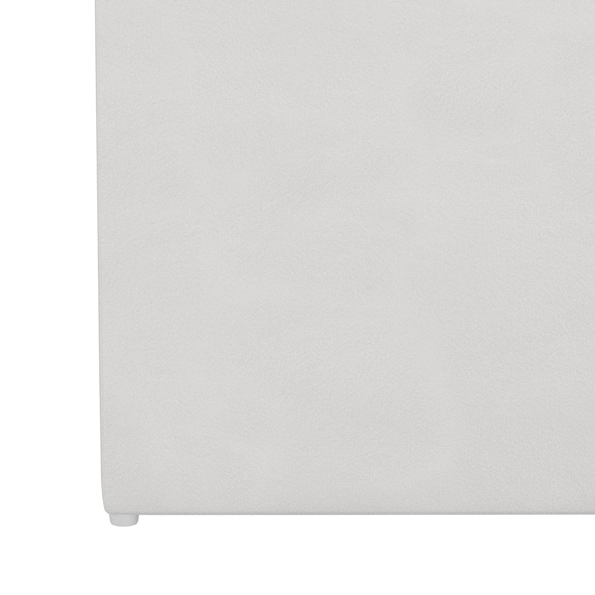 White Velvet Storage Bench D275