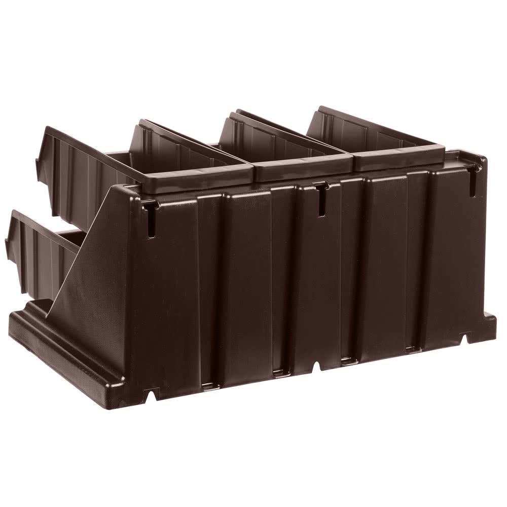 Dark Brown 6-Bin Organizer Rack C18754
