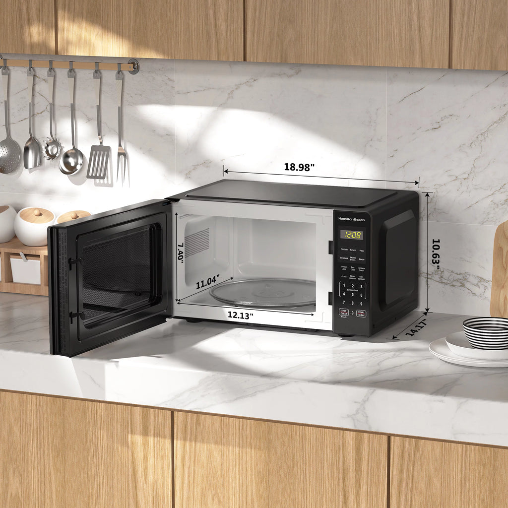 0.9 Cu ft 900 Watts Stainless Steel Countertop Microwave Oven G555