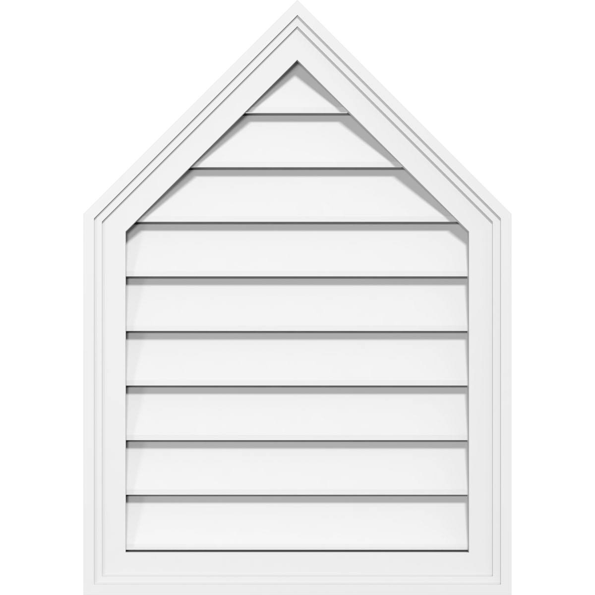 Peaked Top Surface Mount PVC Gable Vent G379993