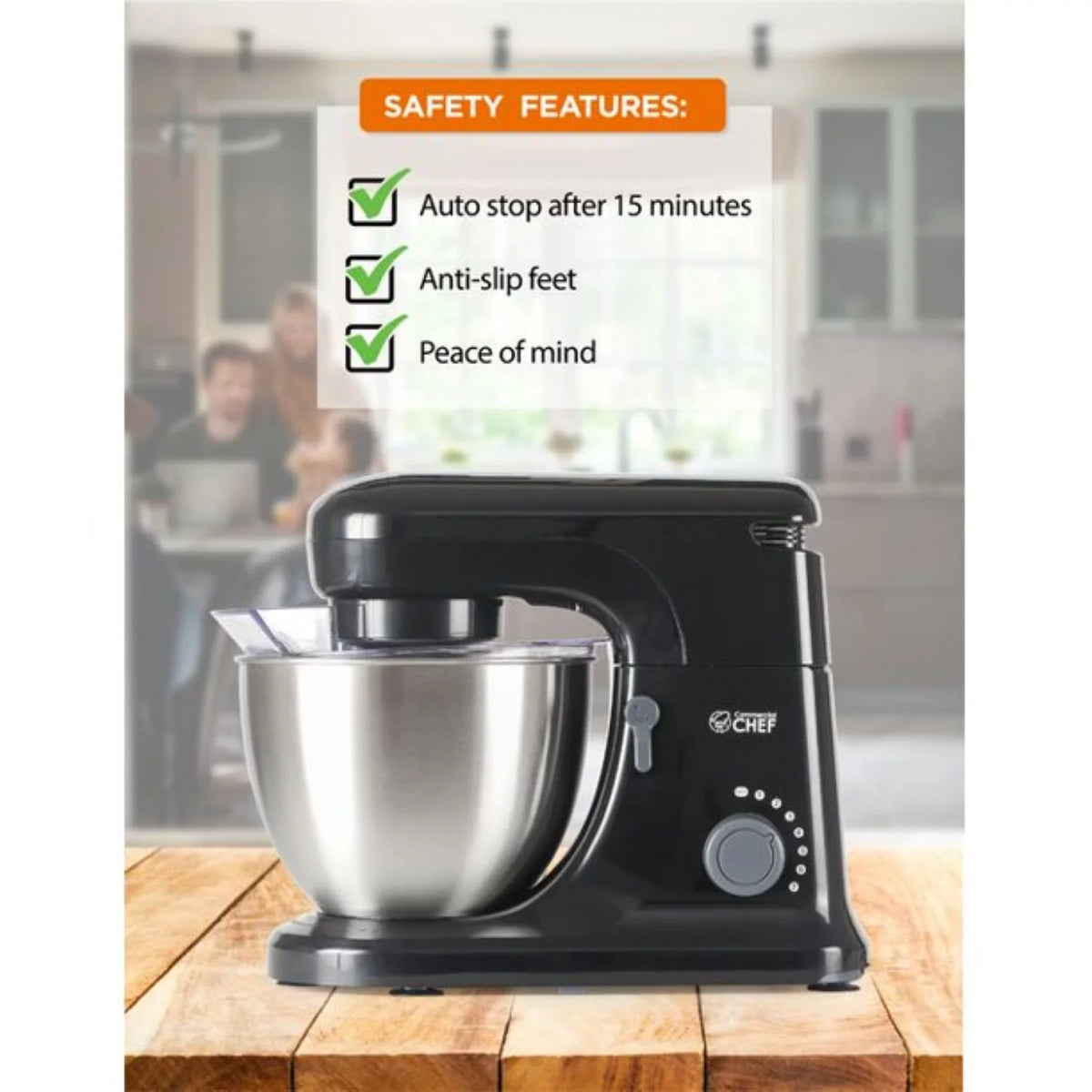 Black 4.7 qt. 7-Speed Stand Mixer R571