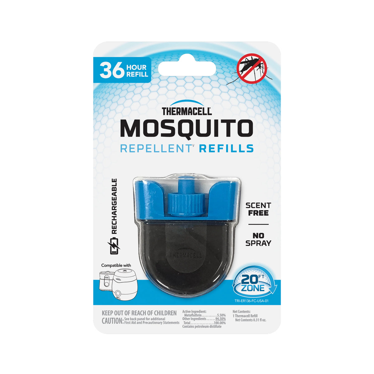Rechargeable Mosquito Repellent Refill A157529