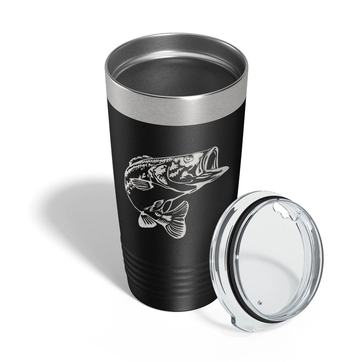 20 oz Insulated Black Travel Mug Y618120