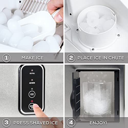 Stainless Steel Electric Countertop Ice Maker Machine R4792