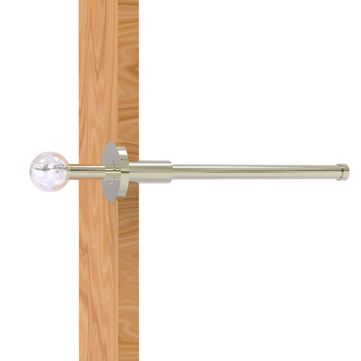Polished Nickel Retractable Pullout Garment Rod D85855