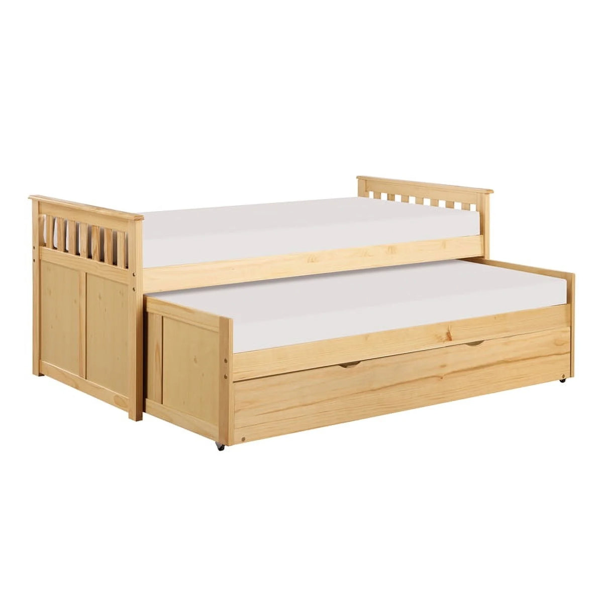 Wood Twin Bed with Twin Trundle X19964