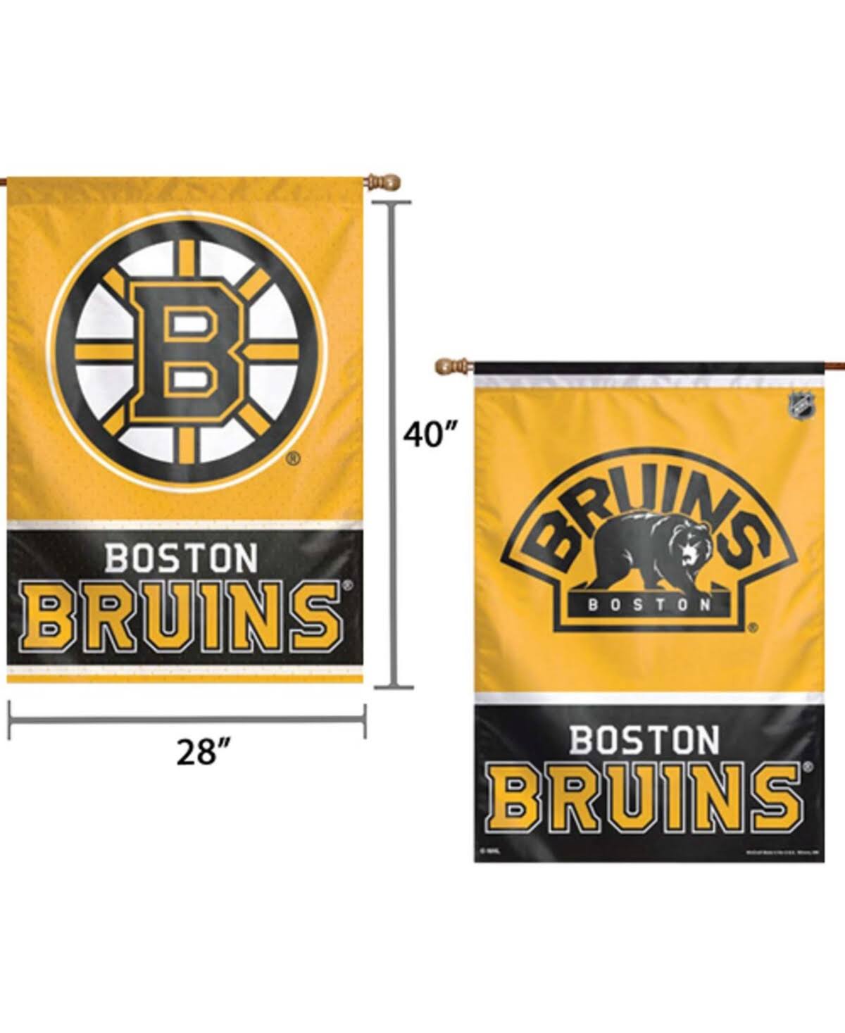 Boston Bruins Two-Sided Vertical Flag C505