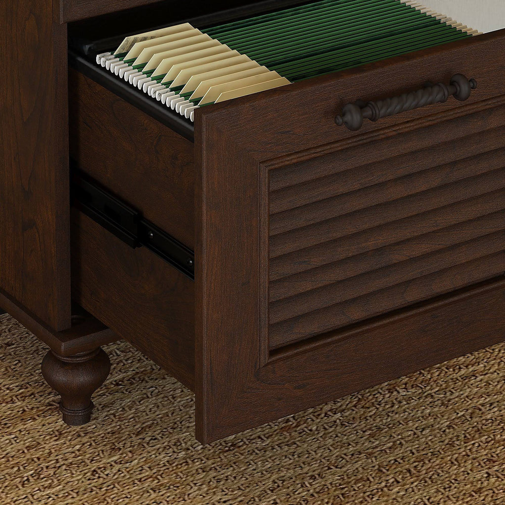 Coastal Cherry Double Pedestal Desk U748