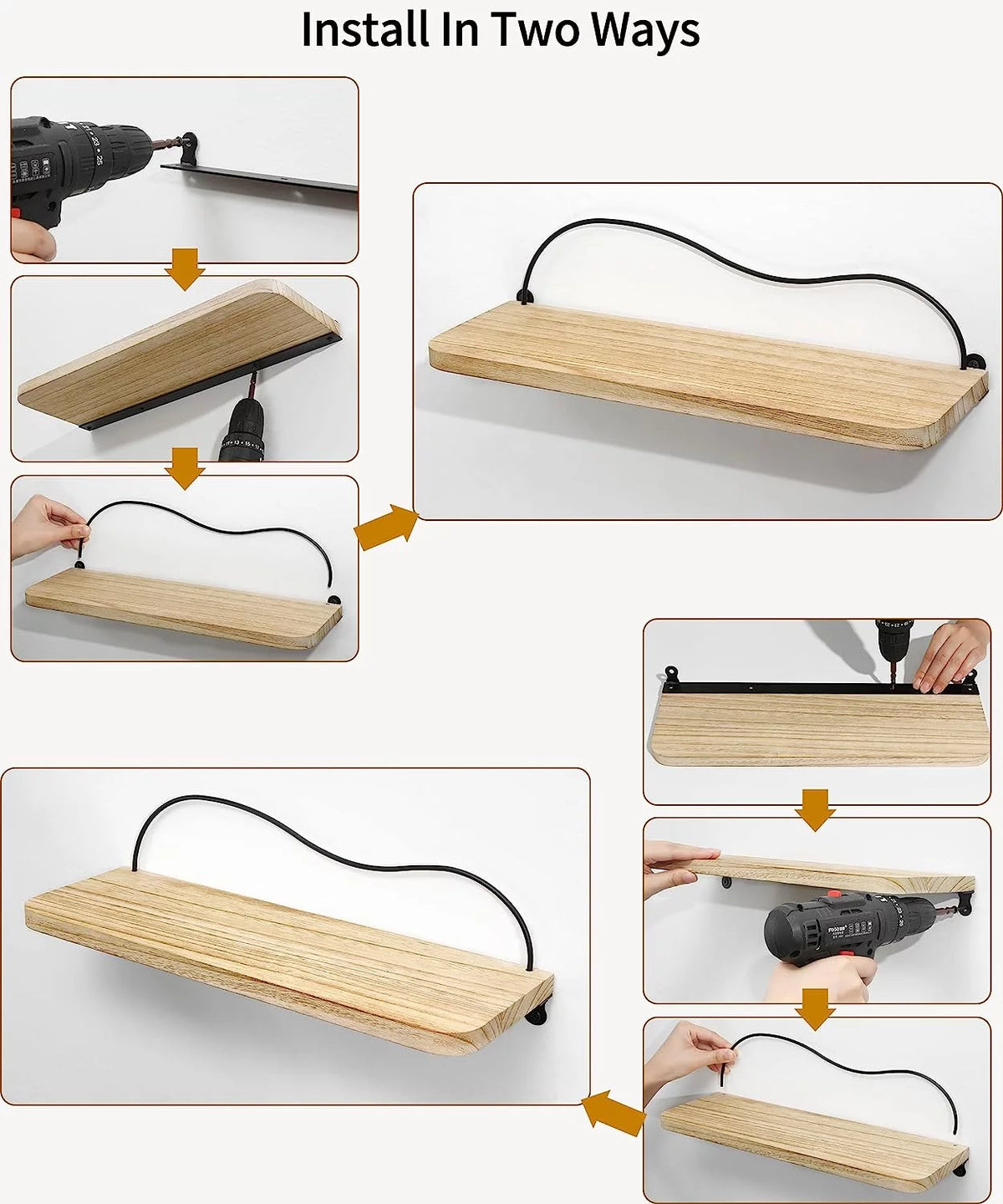 Floating Shelves Set of 2 D734
