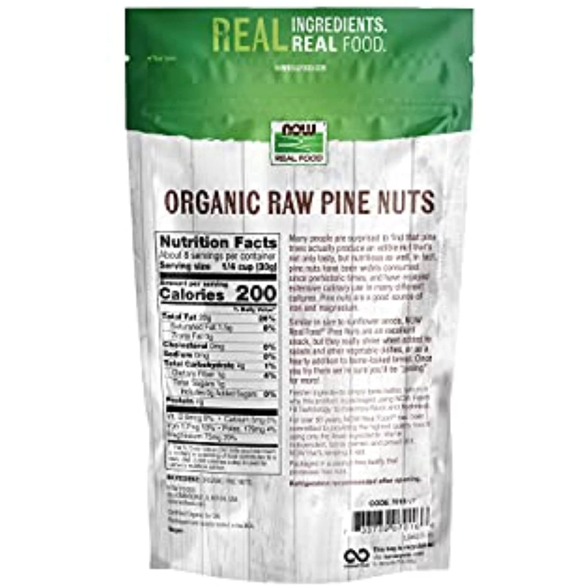 Certified Organic Pine Nuts, 8-Ounce X96720