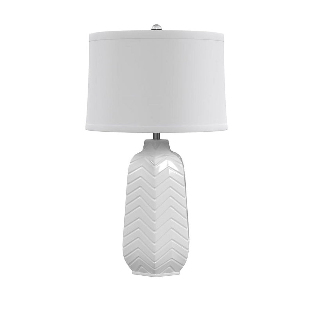 White Ceramic Table Lamp R230974