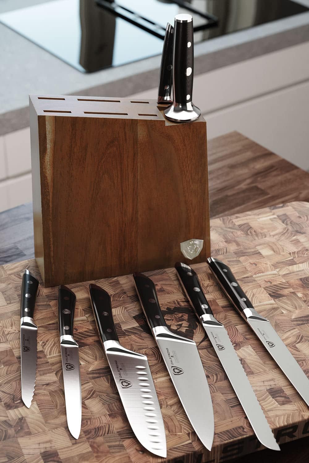 8 Piece German High Carbon Steel Kitchen Knife Set F645