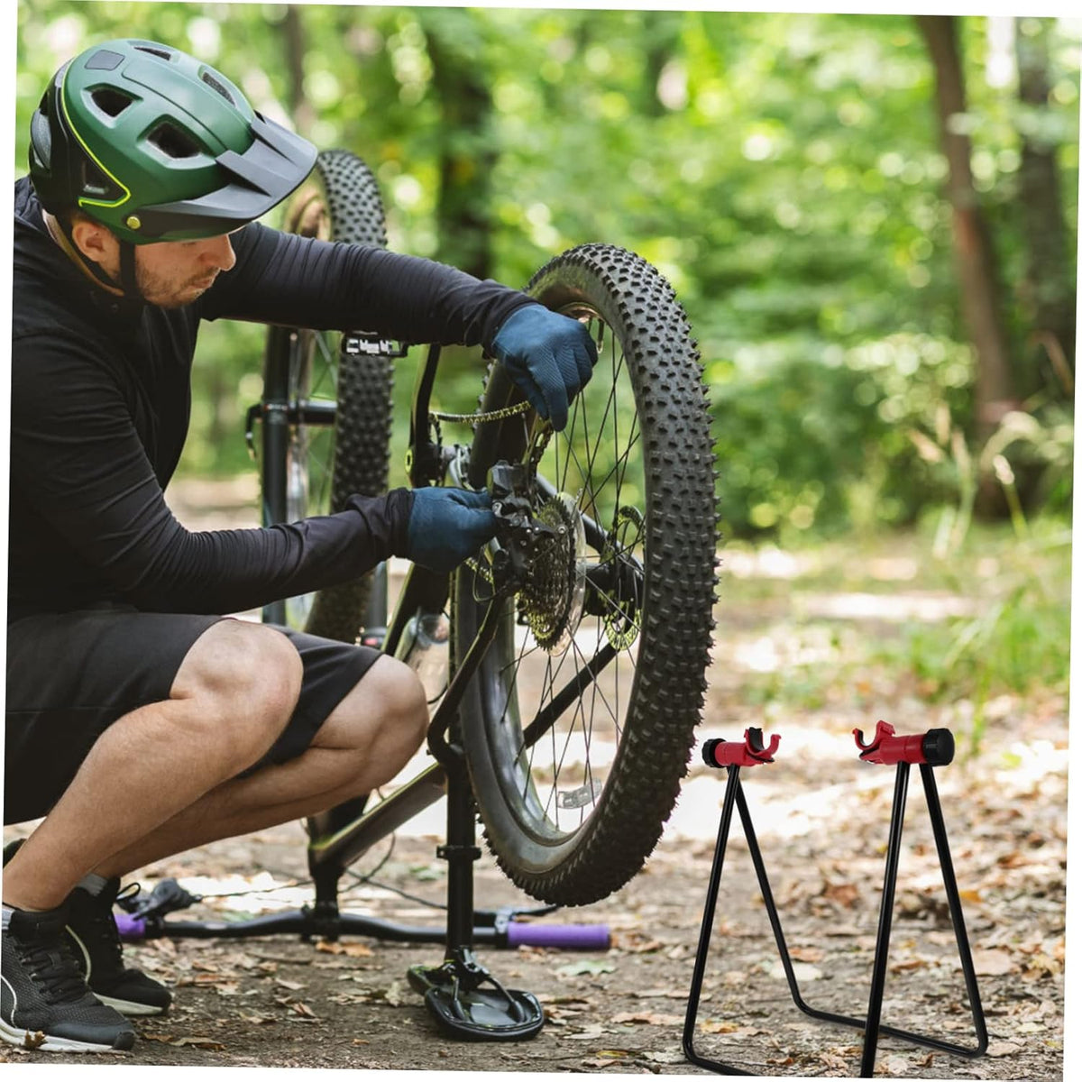 Triangular Vertical Parking Car Stands Bike Kickstand Repair Stand M994812