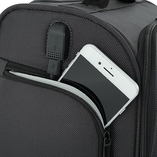 Black 15" Carry-On Luggage K289046