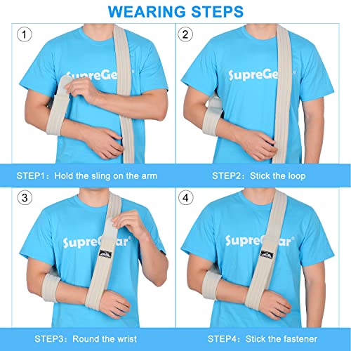 Adjustable Black Shoulder Brace Arm Sling V77074