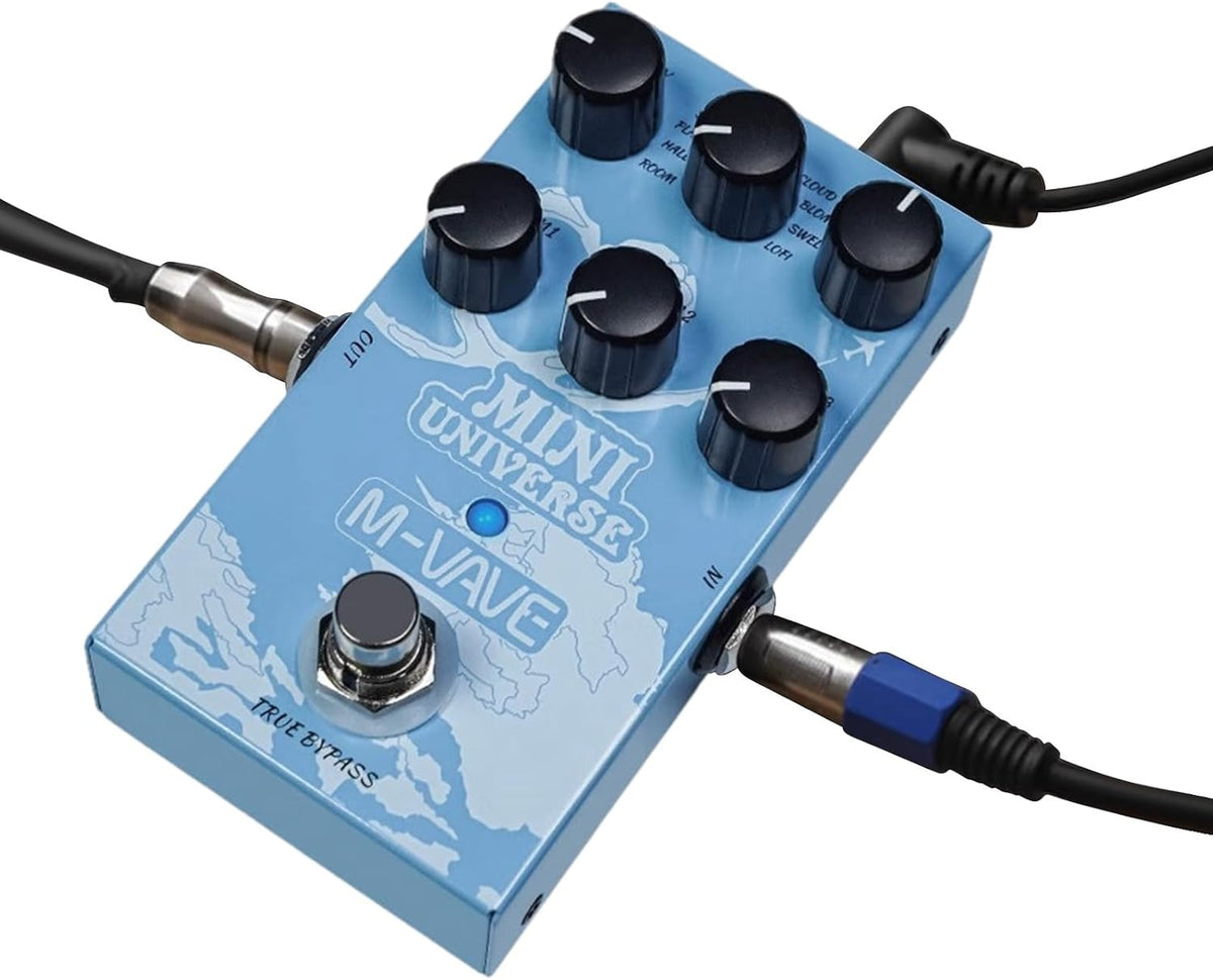 Digital Reverb Pedal with 9-Mode Reverb Selection for Guitar Bass L52801