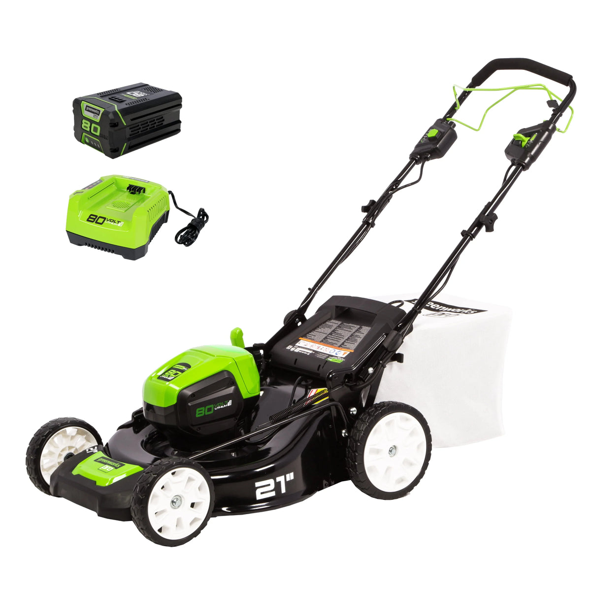 80V 21 Self Propelled Mower 5Ah Battery & Charger Y86121