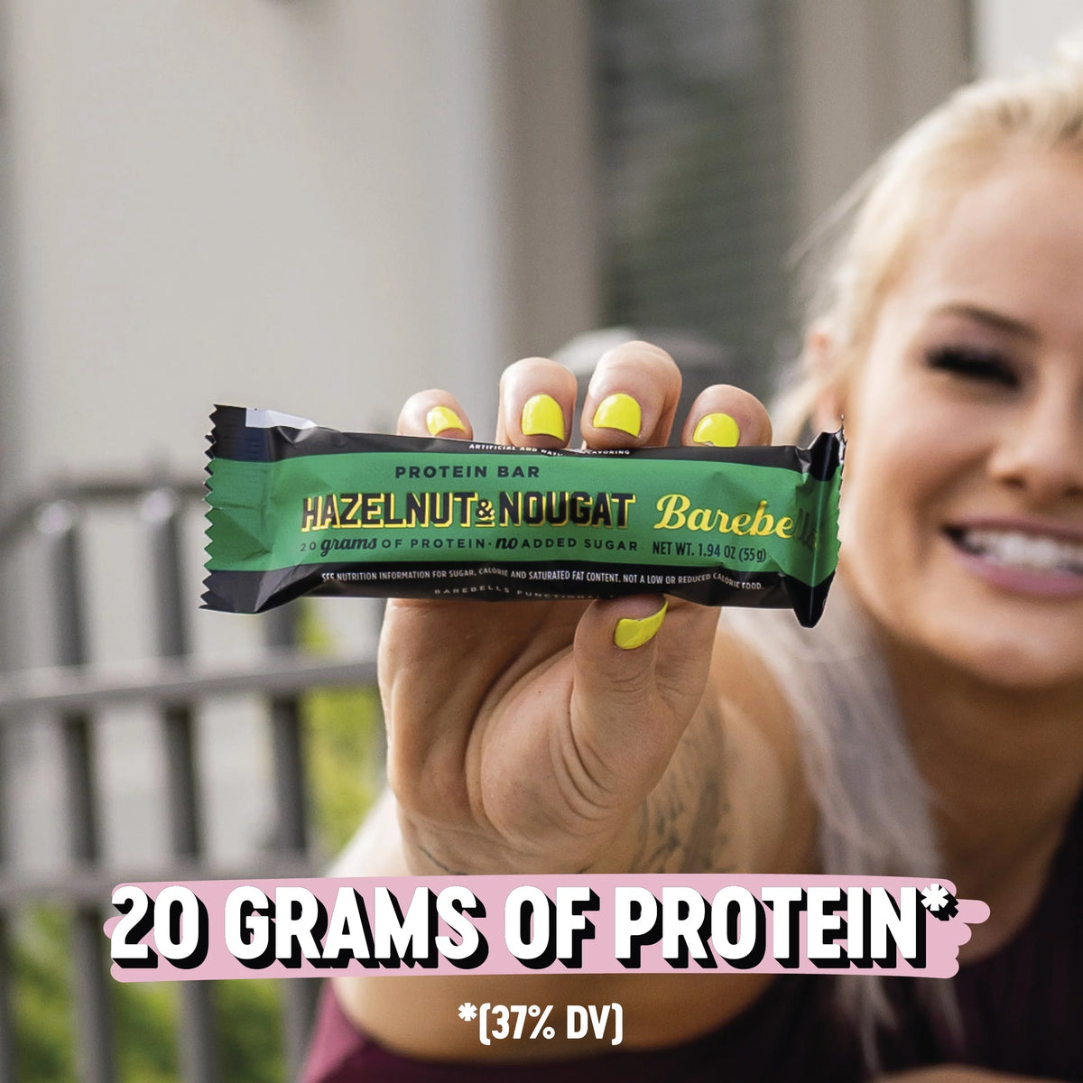 12 Count 1.9oz Hazelnut & Nougat Protein Bars X445
