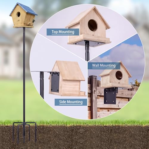 Heavy Duty Bird Feeder Pole with 5-Prong Base Z3012