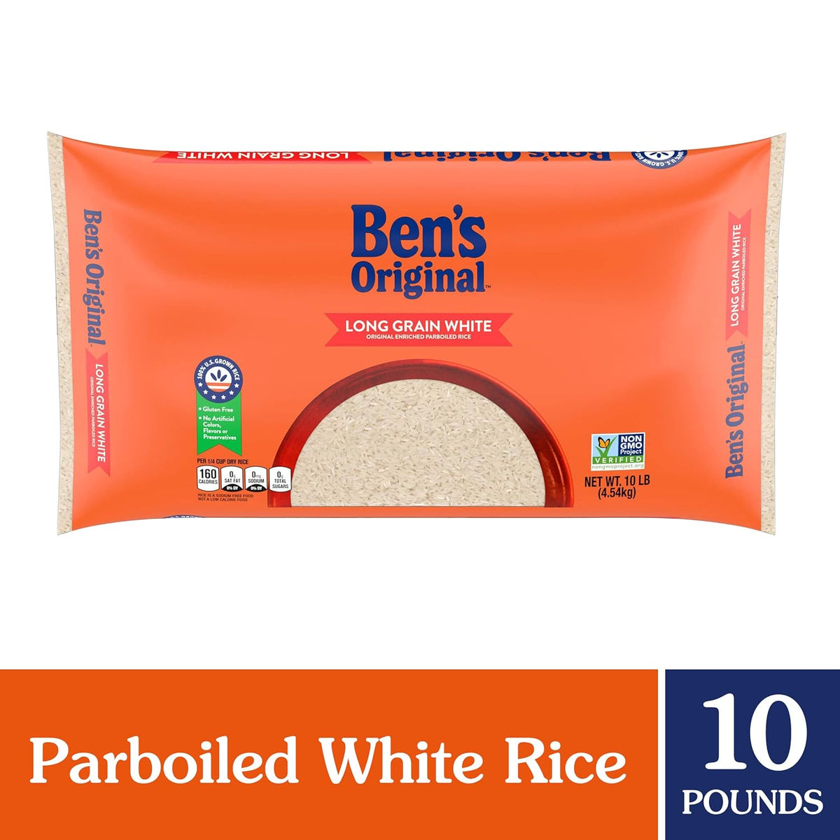 Enriched Long Grain White Rice, 10 lb Bag K977991