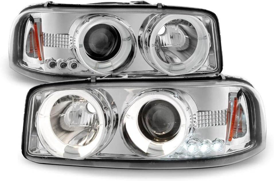 Chrome Housing Projector Headlights Assembly A7131