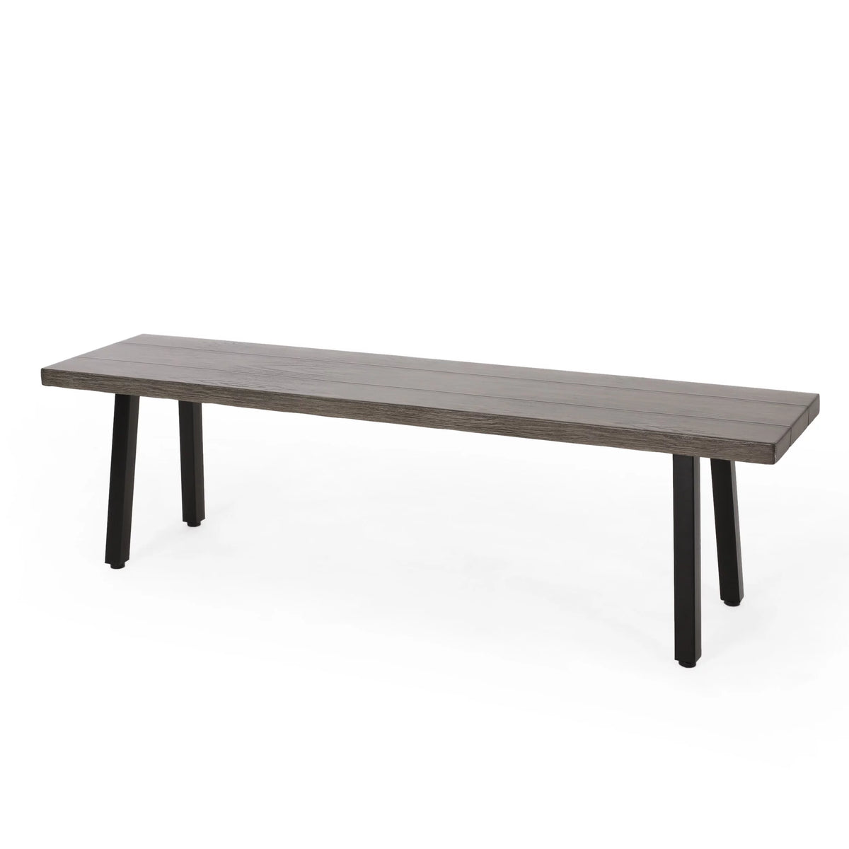 Aluminum and Steel Outdoor Dining Bench R64179
