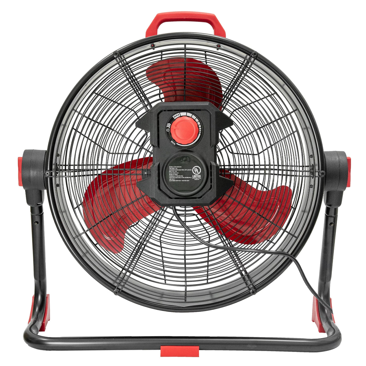 20 inch Brushless DC Motor Drum Fan Black Q155614
