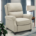 Plush Recliner Chair with Sturdy Frame Manual Push Back Recline D612