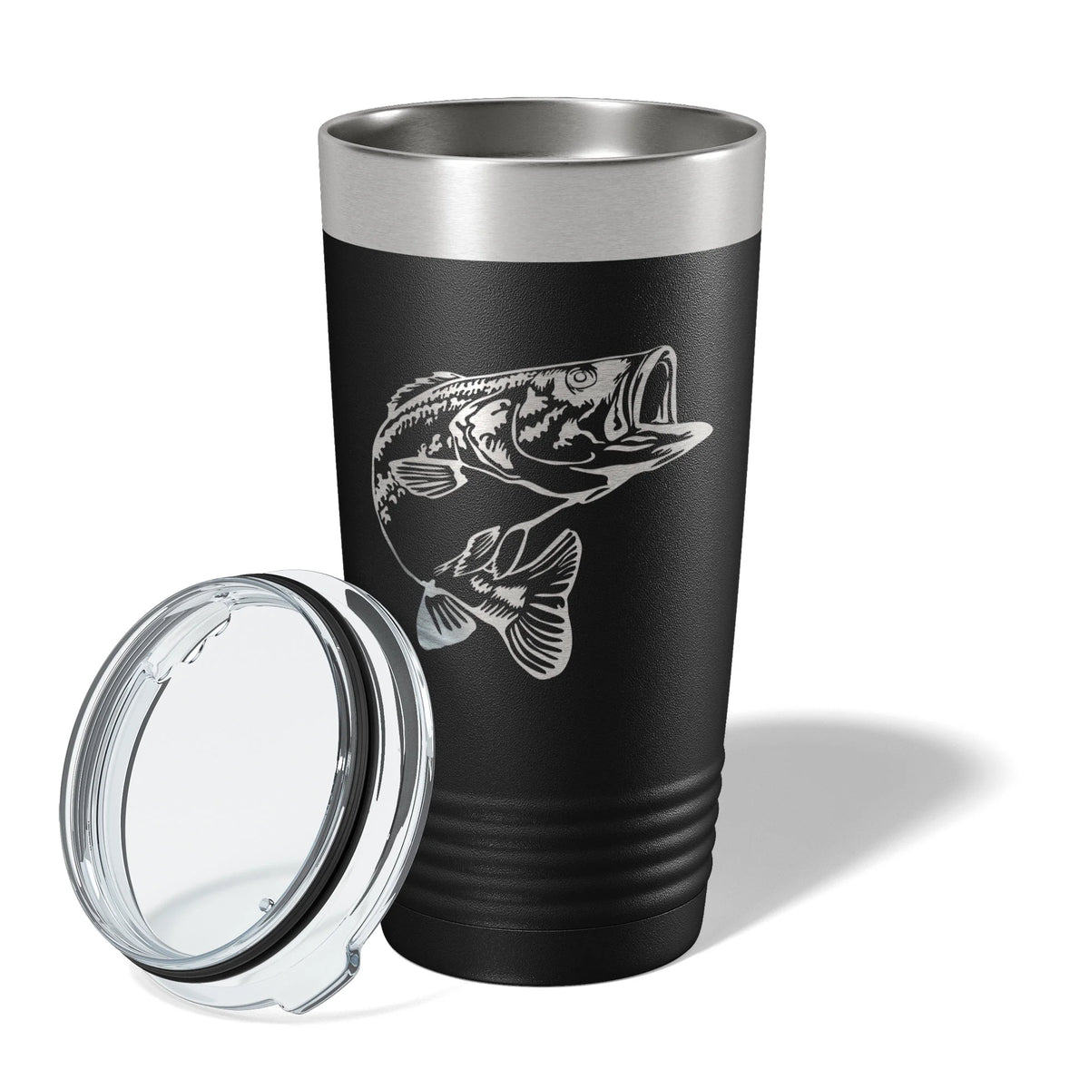 20 oz Insulated Black Travel Mug Y618120