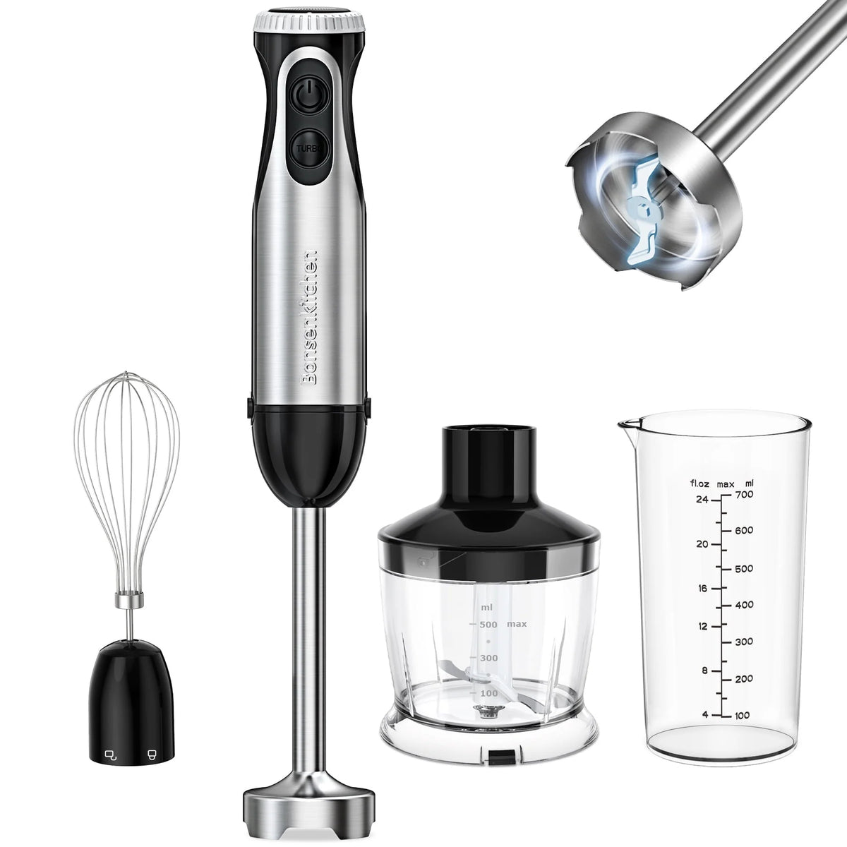 Stainless Steel 20-Speed Immersion Blender F746