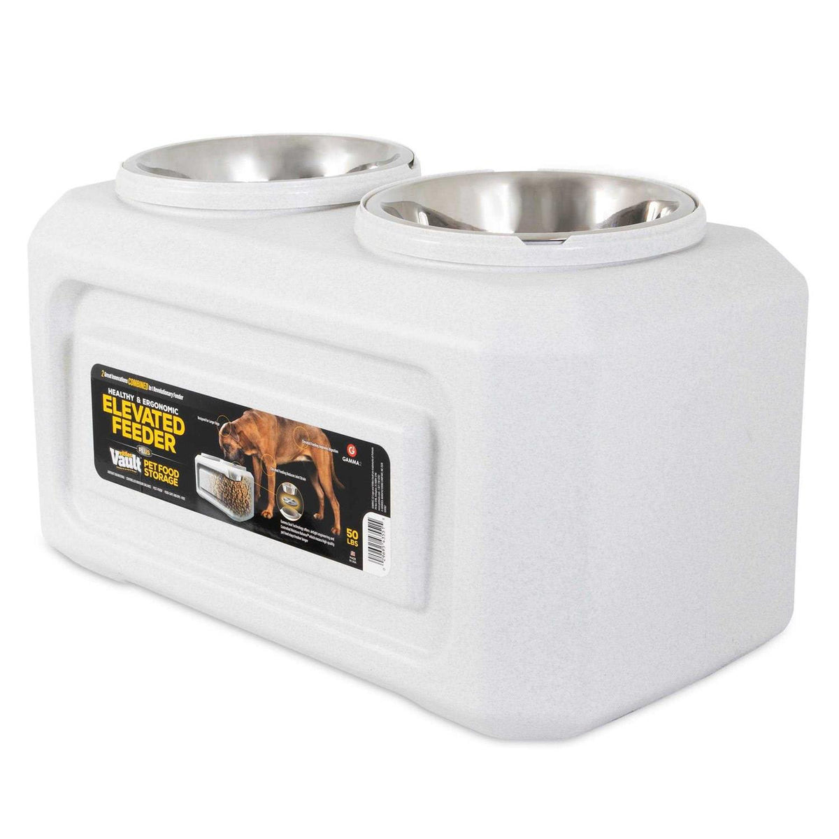 Elevated Dog Feeder with Storage W27894