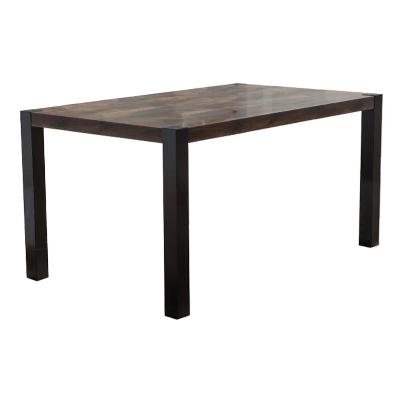 60 Inch Two Tone Dining Table with Block Legs N3638