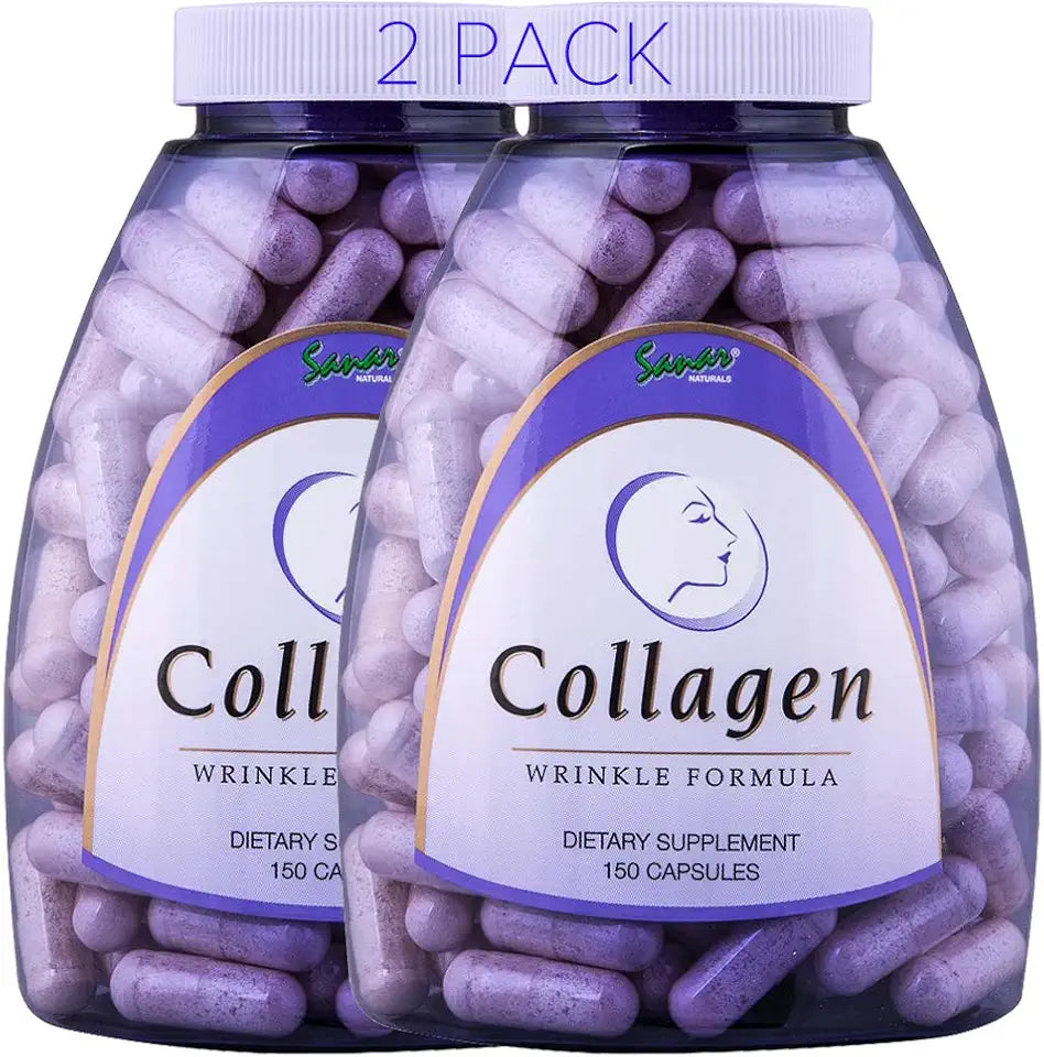 Hydrolyzed Collagen Peptides Supplement with Vitamin C, E, 150 Capsules O2802