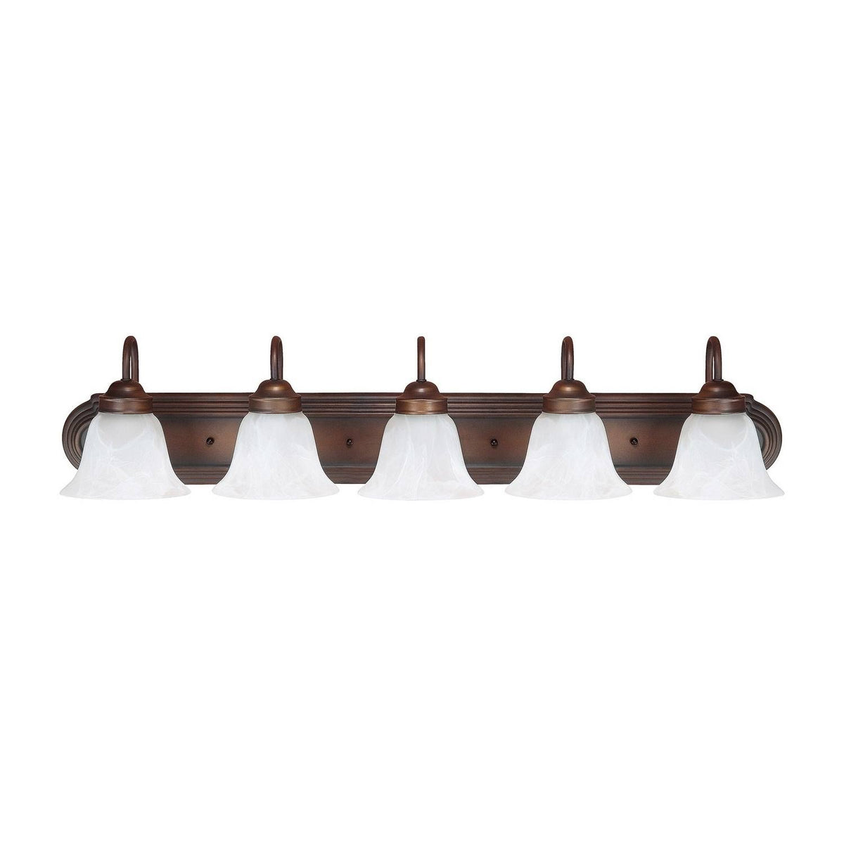 5 Light Vanity, Burnished Bronze X499482