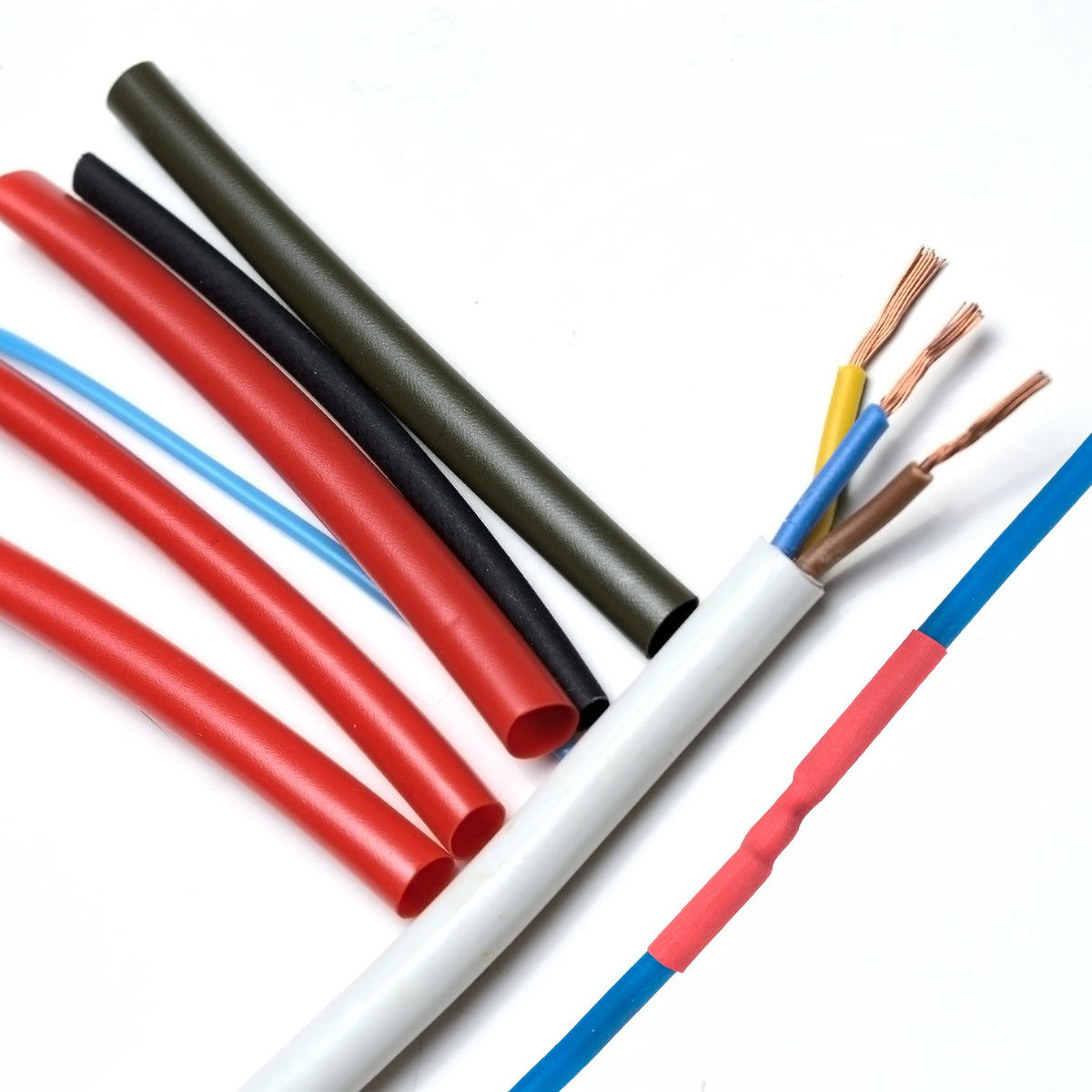 2pcs 4mm Dia 50ft Heat Shrink Tubing 4:1 Dual Wall Adhesive Lined Waterproof Black H792