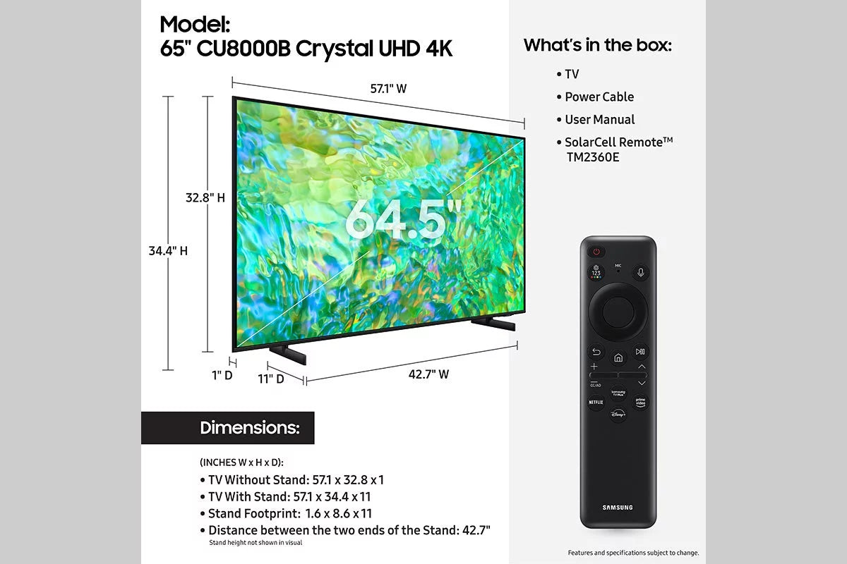 65 Class Crystal UHD 4K Smart Television V732