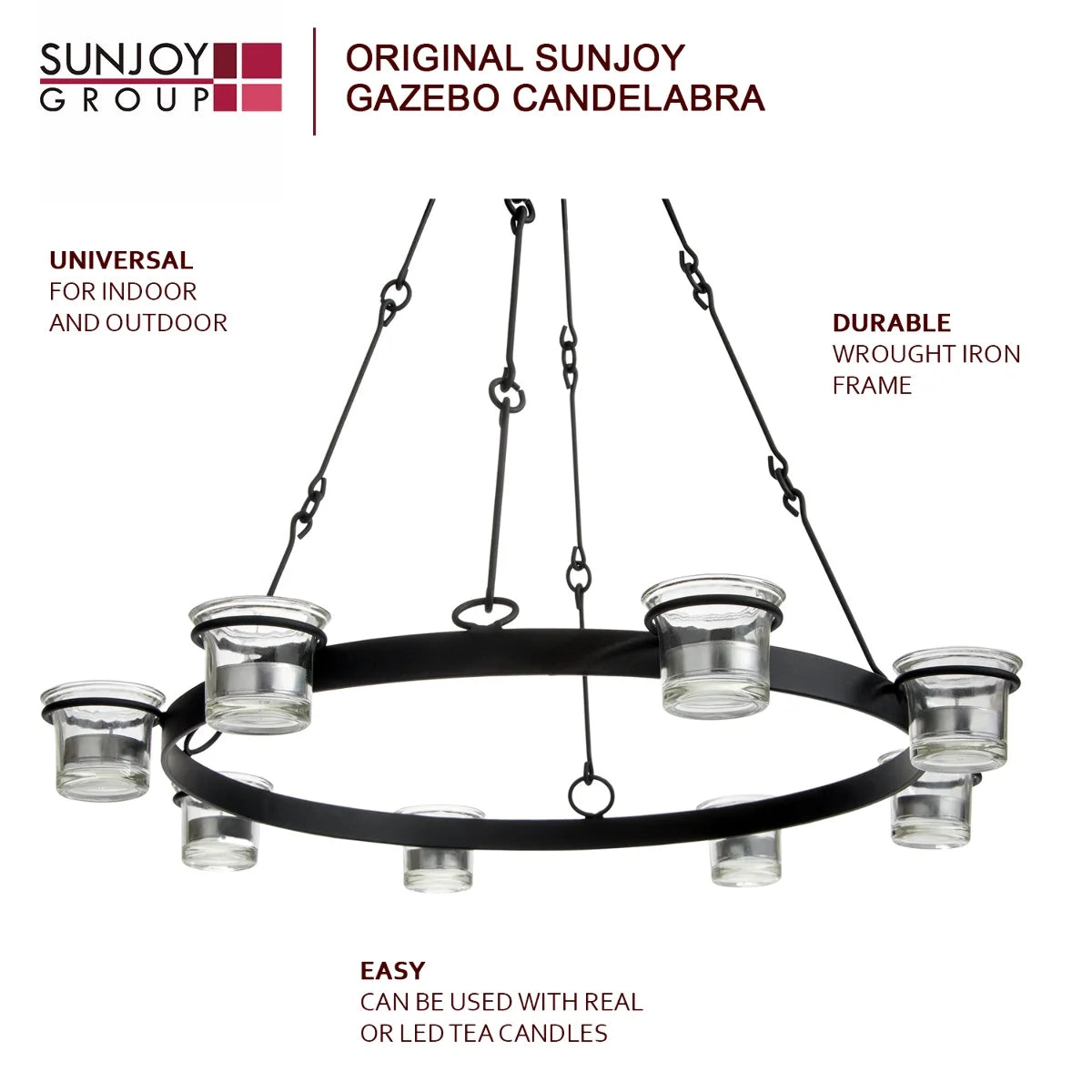 Fully Assembled 6-candle Hanging Chandelier M193578