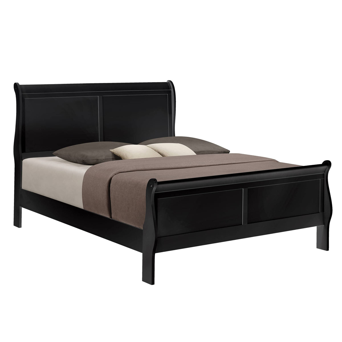 Twin Sleigh Bed Cappuccino R436