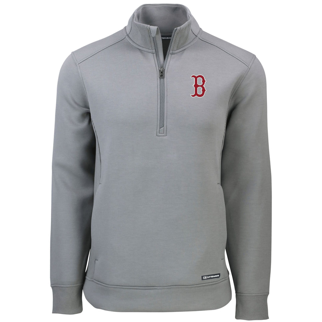 Gray Recycled Quarter-Zip Pullover R680
