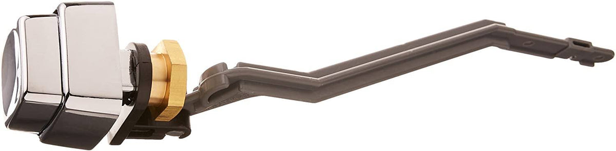 Polished Chrome Left Hand Trip Lever with Plastic Push Button T4795