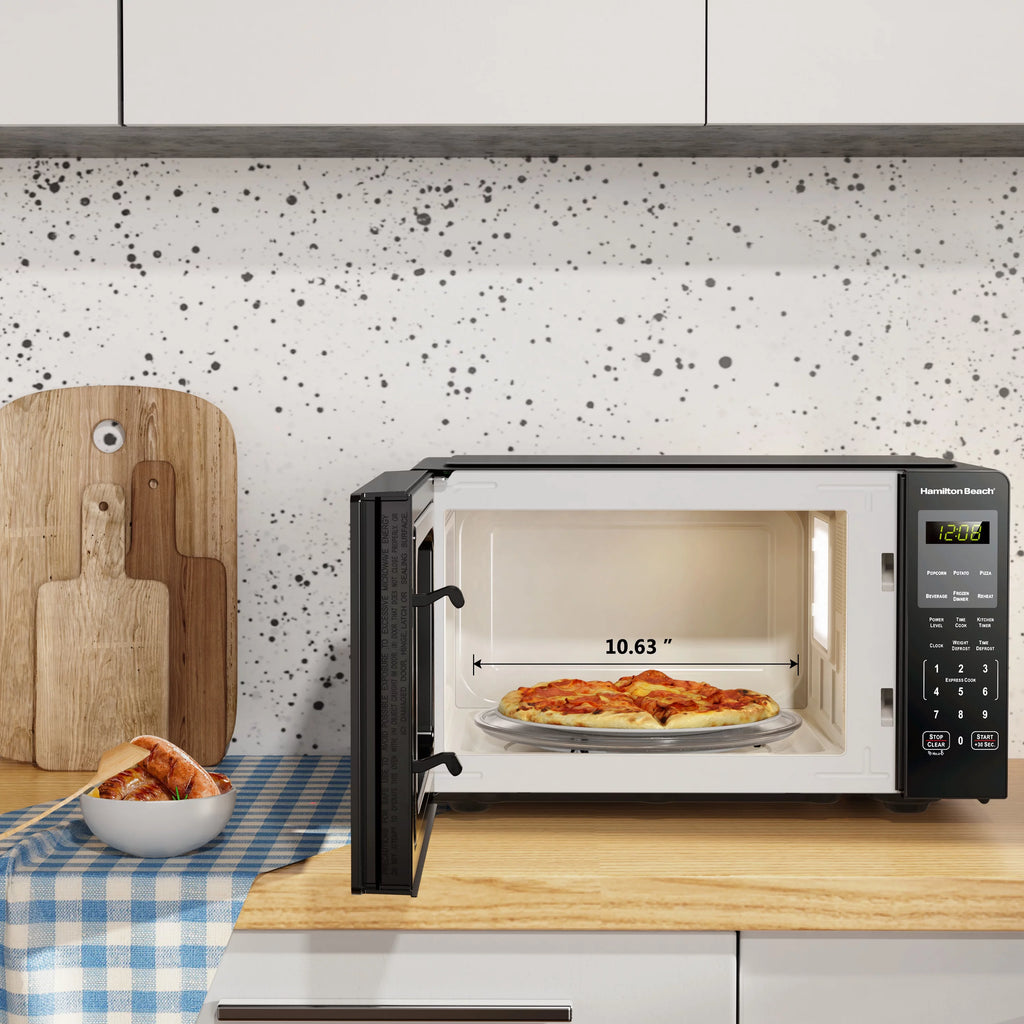 0.9 Cu ft 900 Watts Stainless Steel Countertop Microwave Oven G555